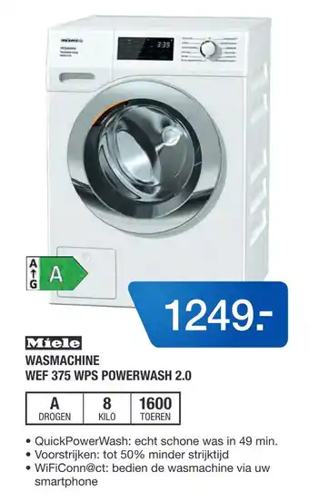 Electroworld miele wasmachine aanbieding