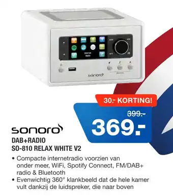 Electroworld Sonoro dab+radio aanbieding