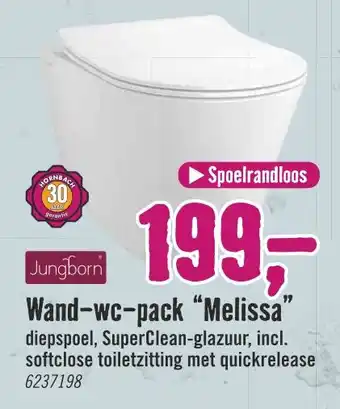 Hornbach Wand-wc-pack "Melissa" aanbieding