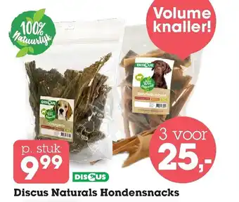 Discus Discus Naturals hondensnacks aanbieding