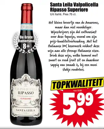 Dirk Santa Leila Valpolicella Ripasso Superiore aanbieding