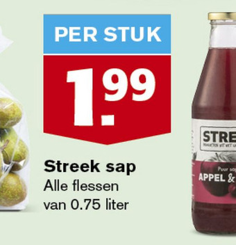 Hoogvliet Streek sap aanbieding