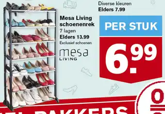 Hoogvliet Mesa Living schoenenrek aanbieding