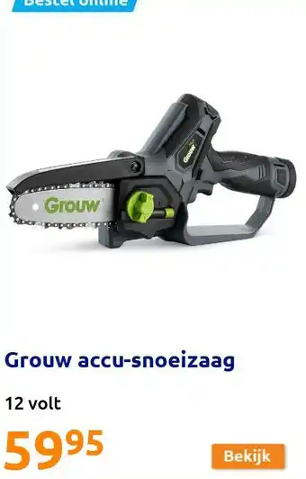 Action Grouw accu-snoeizaag aanbieding