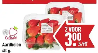 ALDI Calinda Aardbeien 400g aanbieding