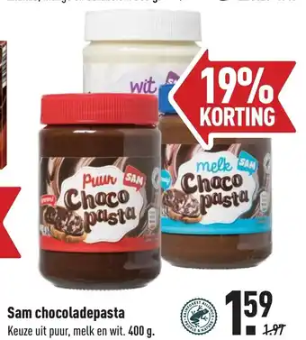 ALDI Sam chocoladepasta 400g aanbieding