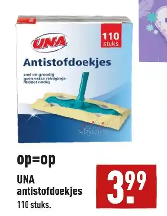 ALDI UNA antistofdoekjes aanbieding