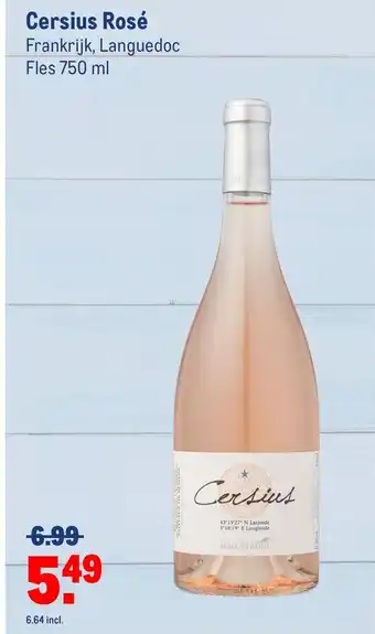 Makro Cersius Rose 750 ml aanbieding