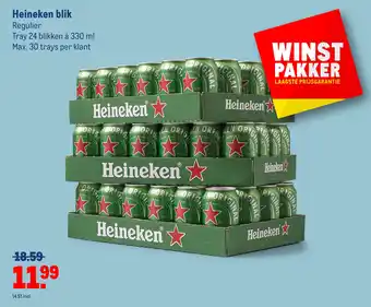 Makro Heineken blik aanbieding