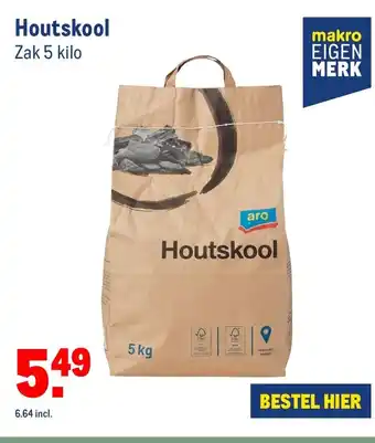 Makro Houtskool 5 kilo aanbieding