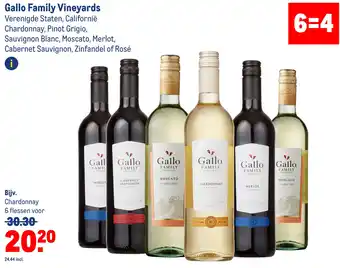 Makro Gallo Family Vineyards Verenigde Staten, Californië Chardonnay, Pinot Grigio, Sauvignon Blanc, Moscato, Merlot, Cabernet Sauv aanbieding