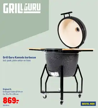 Makro Grill Guru Kamado barbecue aanbieding