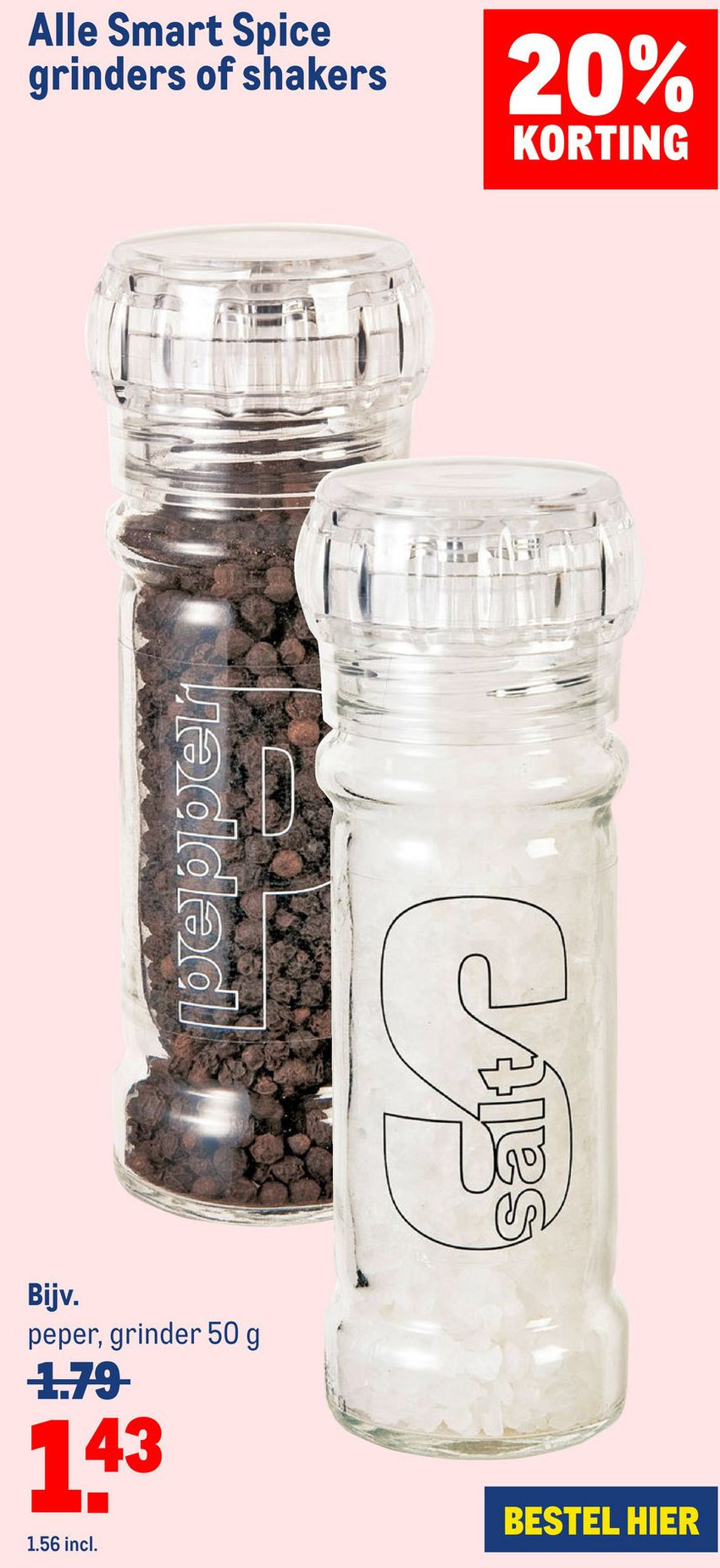 Alle Smart Spice grinders of shakers aanbieding bij Makro