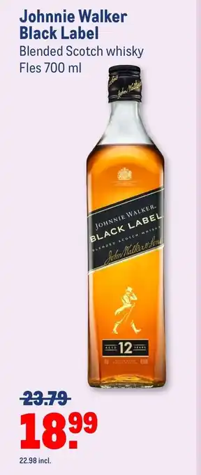 Makro Johnnie walker black label 700ml aanbieding