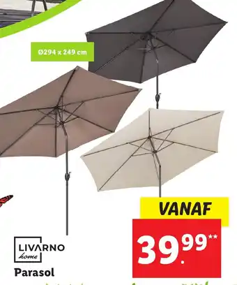 Lidl Livarno parasol aanbieding