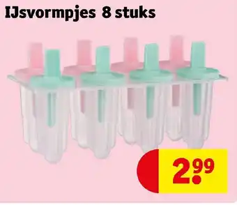 Kruidvat Ijsvormpjes 8 stuks aanbieding