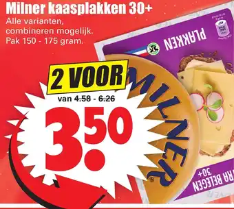 Dirk Milner Kaasplakken 30+ 150-175g aanbieding