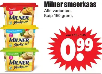 Dirk Milner Smeerkaas 150g aanbieding