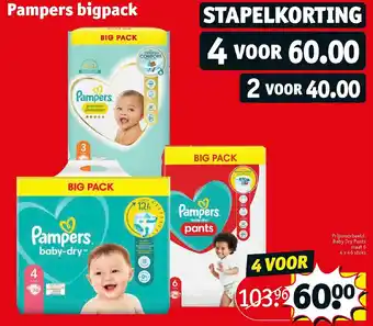 Kruidvat Pampers bigpack aanbieding