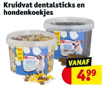 Kruidvat Dentalsticks en hondenkoekjes aanbieding