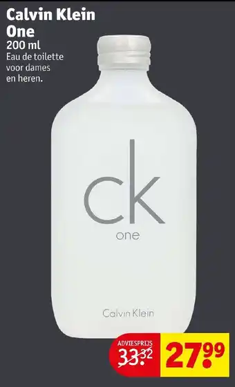 Kruidvat Calvin Klein One 200 ml aanbieding