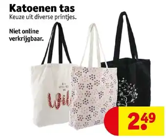 Kruidvat Katoenen tas aanbieding