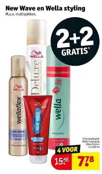 Kruidvat New Wave en Wella styling aanbieding