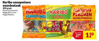 Kruidvat Haribo snoepmixen voordeelzak 500 gram aanbieding