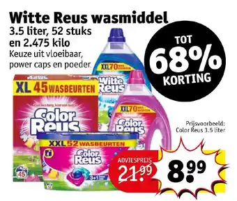 Kruidvat Witte Reus wasmiddel aanbieding