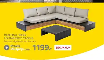 Praxis Central park loungeset cassis aanbieding