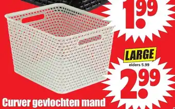 Dirk Curver gevlochten mand large aanbieding