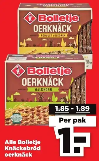 PLUS Bolletje Knaackerbrood oerknaack aanbieding