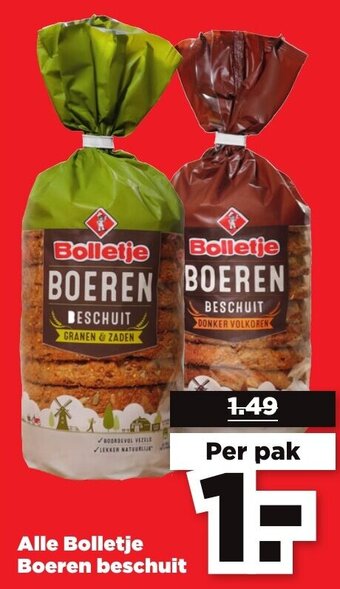 PLUS Bolletje Boeren beschuit aanbieding