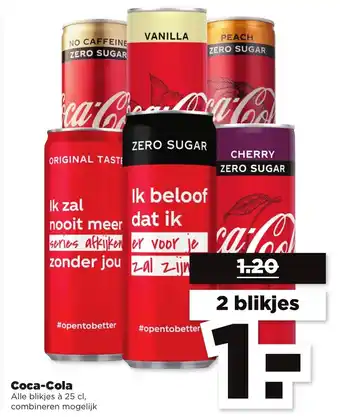 PLUS Coca-Cola 0.250ml aanbieding