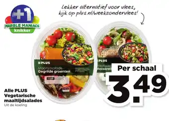 PLUS PLUS Vegitarische maaltijdsalades aanbieding