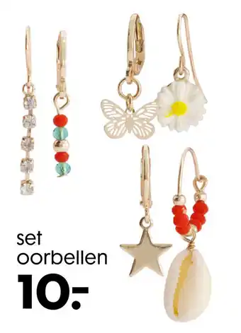 HEMA Set oorbellen aanbieding