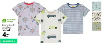 HEMA Baby-T-shirt 62-98 aanbieding