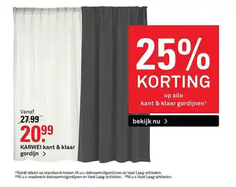 Karwei Karwei Kant & Klaar Gordijn aanbieding