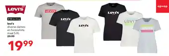 Scapino Levi's diverse dames- en herenshirts maat S-XL aanbieding