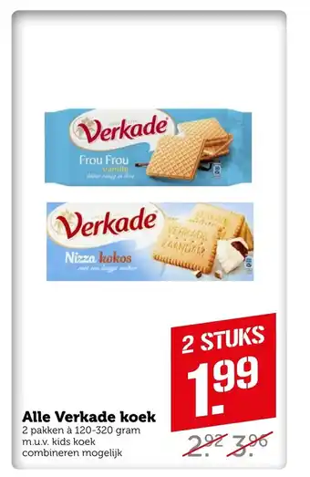 Coop Alle Verkade koek 120-320 gram aanbieding