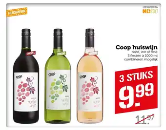 Coop Huiswijn 1000 ml aanbieding