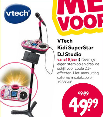 Intertoys VTech Kidi SuperStar DJ Studio aanbieding