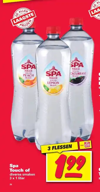 Nettorama Spa Touch of diverse smaken 3 x 1 liter aanbieding