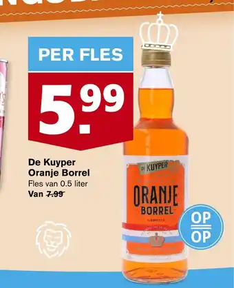 Hoogvliet De Kuyper Oranje Borrel 0.5 liter aanbieding