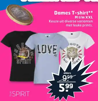 Trekpleister True Spirit Dames T-shirt aanbieding