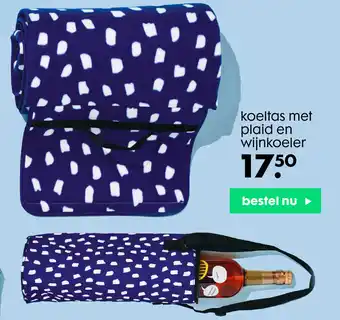 HEMA Koeltas met plaid en wijnkoeler aanbieding