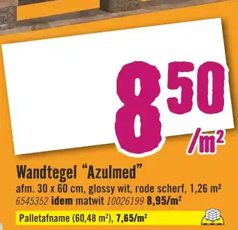 Hornbach Wandtegel "Azulmed" aanbieding