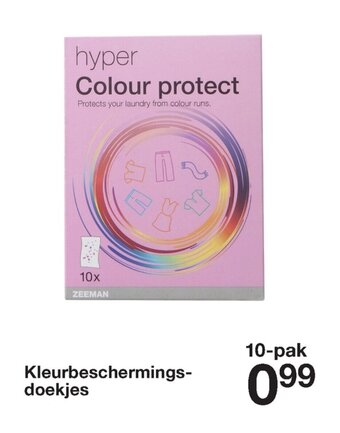 Zeeman Kleurbeschermings-doekjes aanbieding