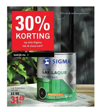 Karwei Sigma Lak Exterieur aanbieding