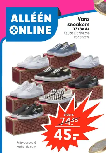 Trekpleister Vans sneakers aanbieding